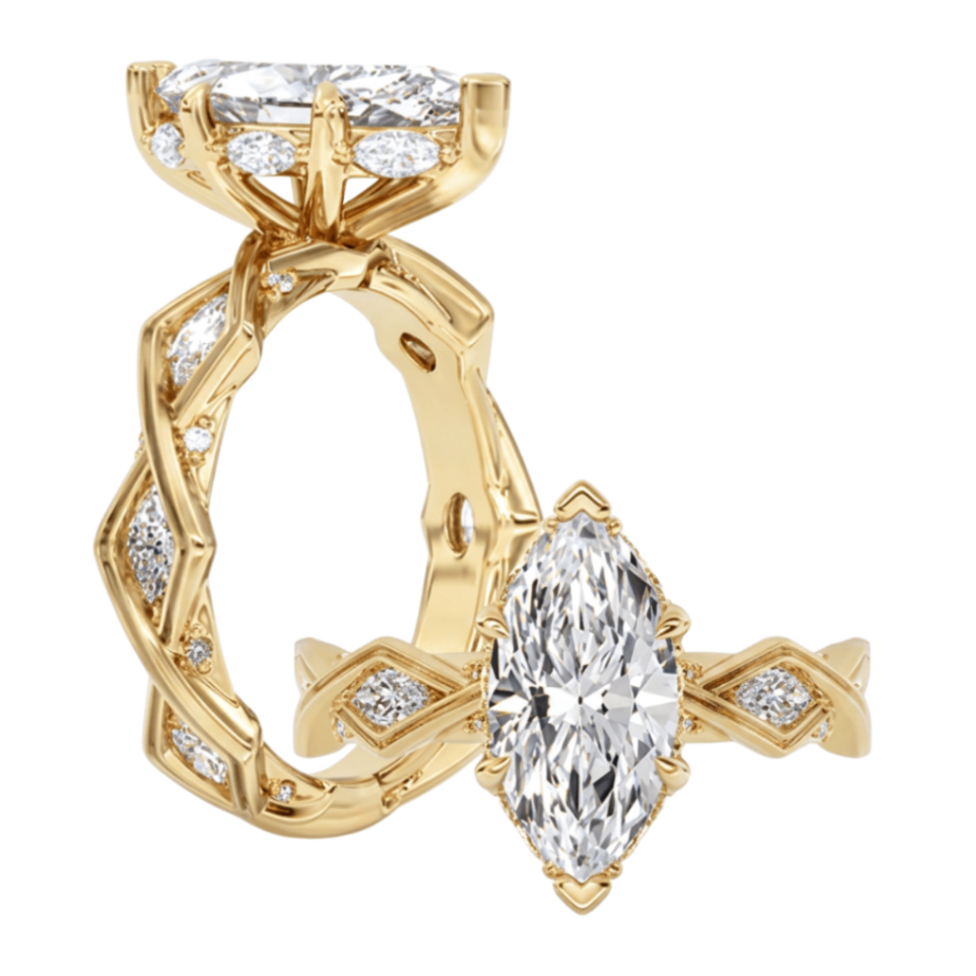 2CT Marquise Lab-Grown Engagement Ring - Propose Tonight! Harris Jeweler Troy, OH