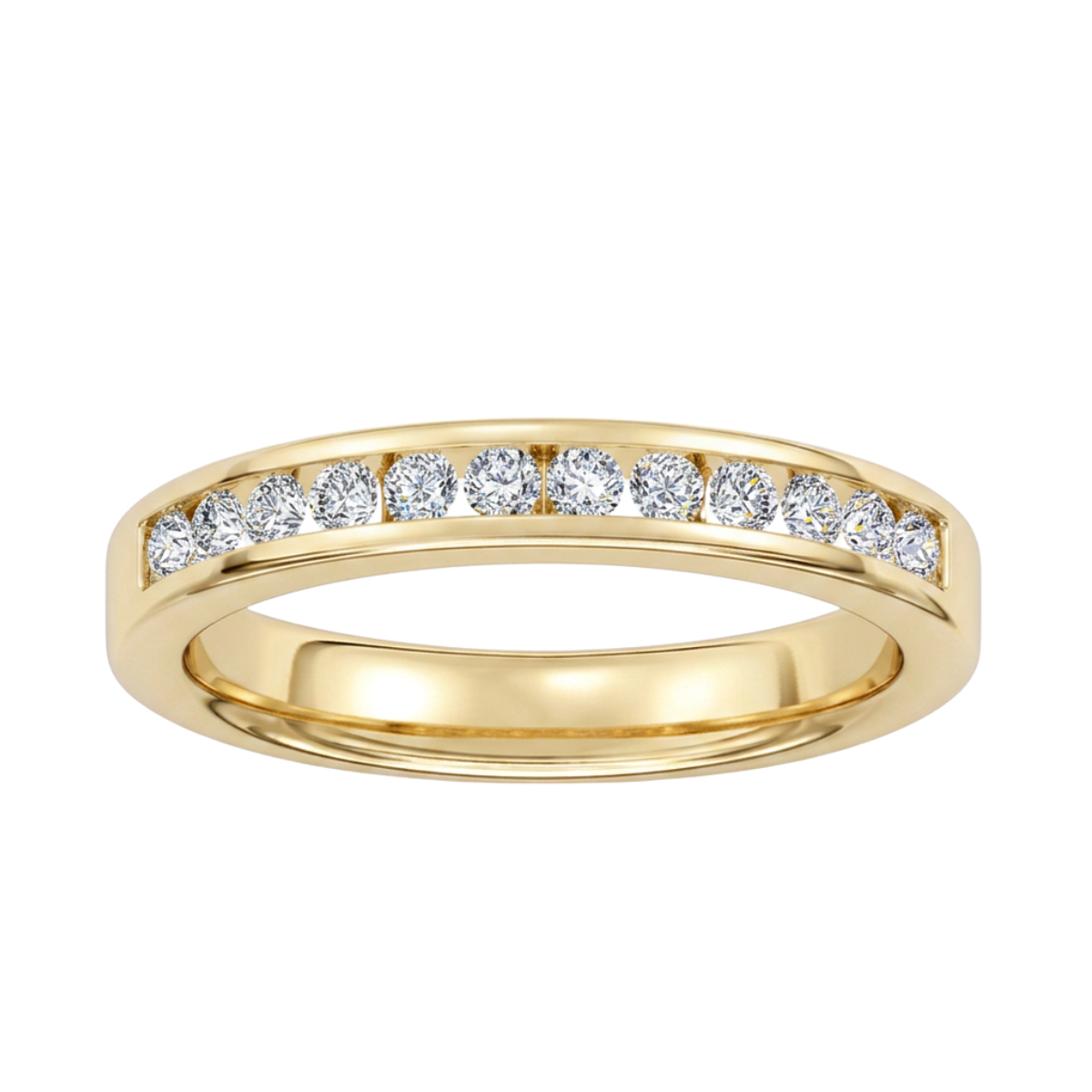 Channel Lab-Grown Diamond Wedding Band Harris Jeweler Troy, OH
