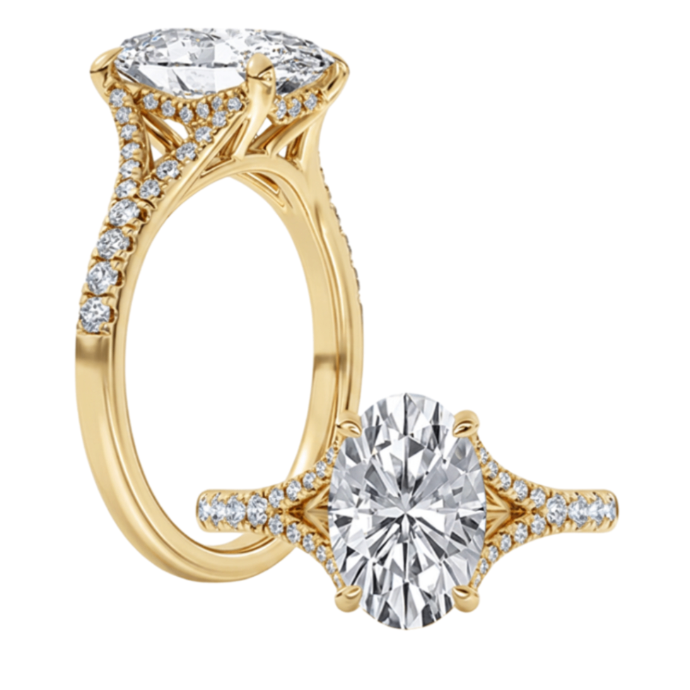 3CT Oval Lab-Grown Diamond Engagement Ring - Propose Tonight! Harris Jeweler Troy, OH