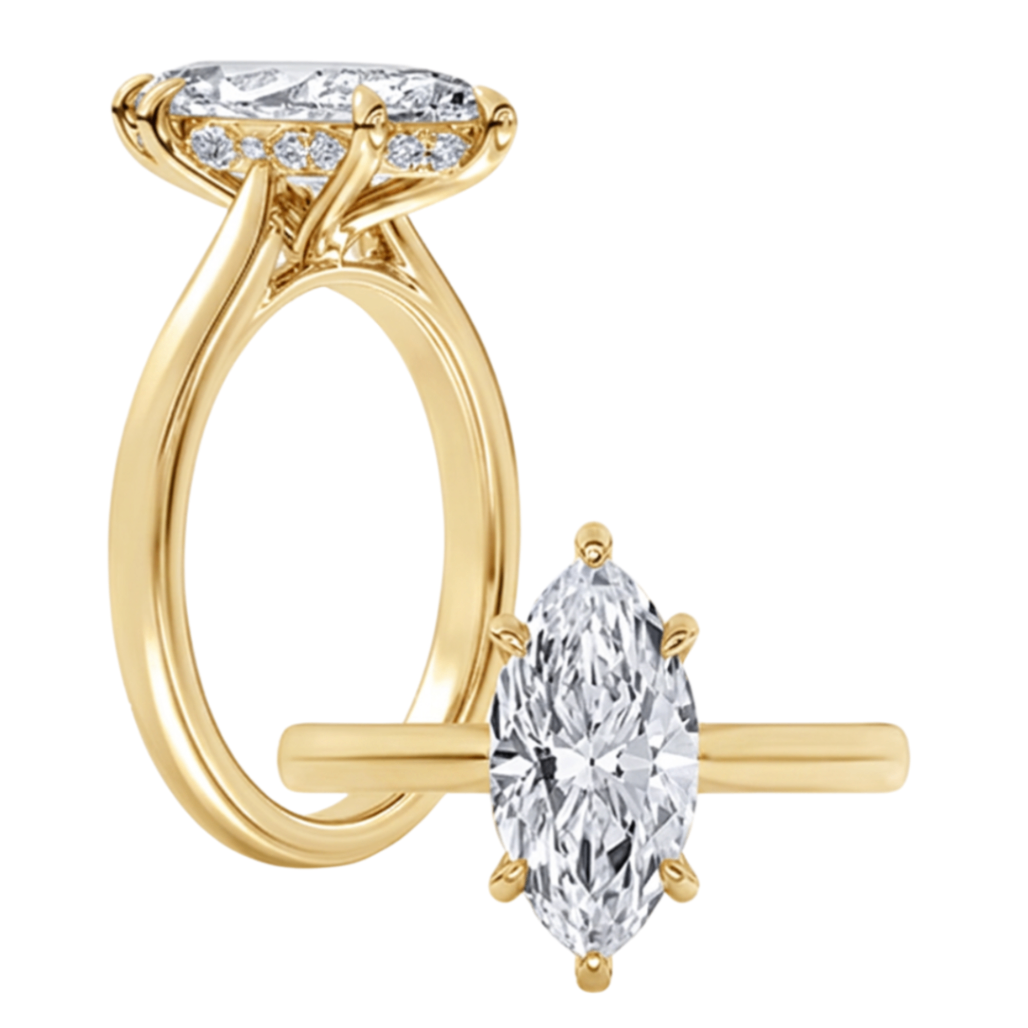 2 1/2CT Marquise Lab-Grown Diamond Engagement Ring - Propose Tonight! Harris Jeweler Troy, OH
