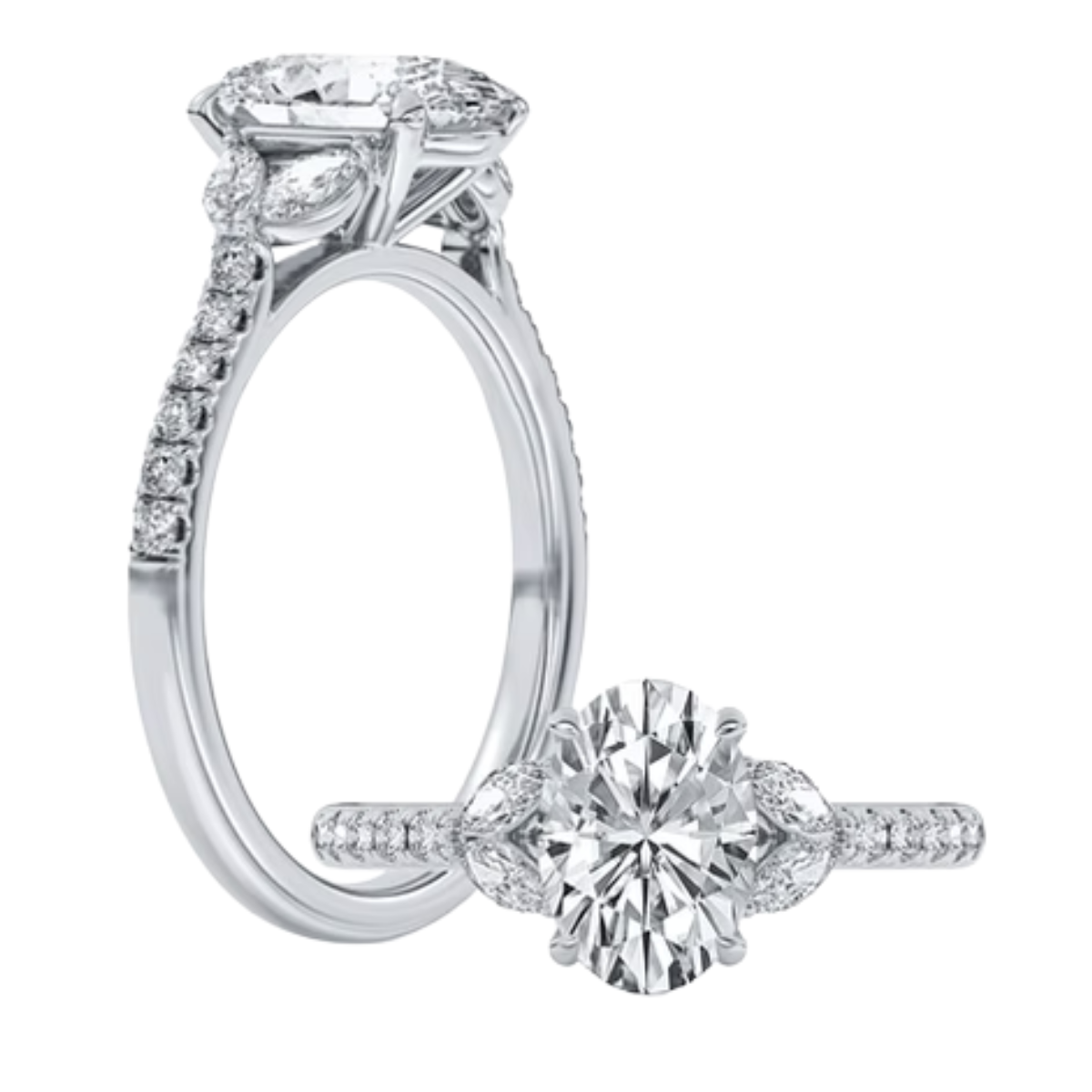2 1/2CT Oval Lab-Grown Diamond Engagement Ring - Propose Tonight! Harris Jeweler Troy, OH