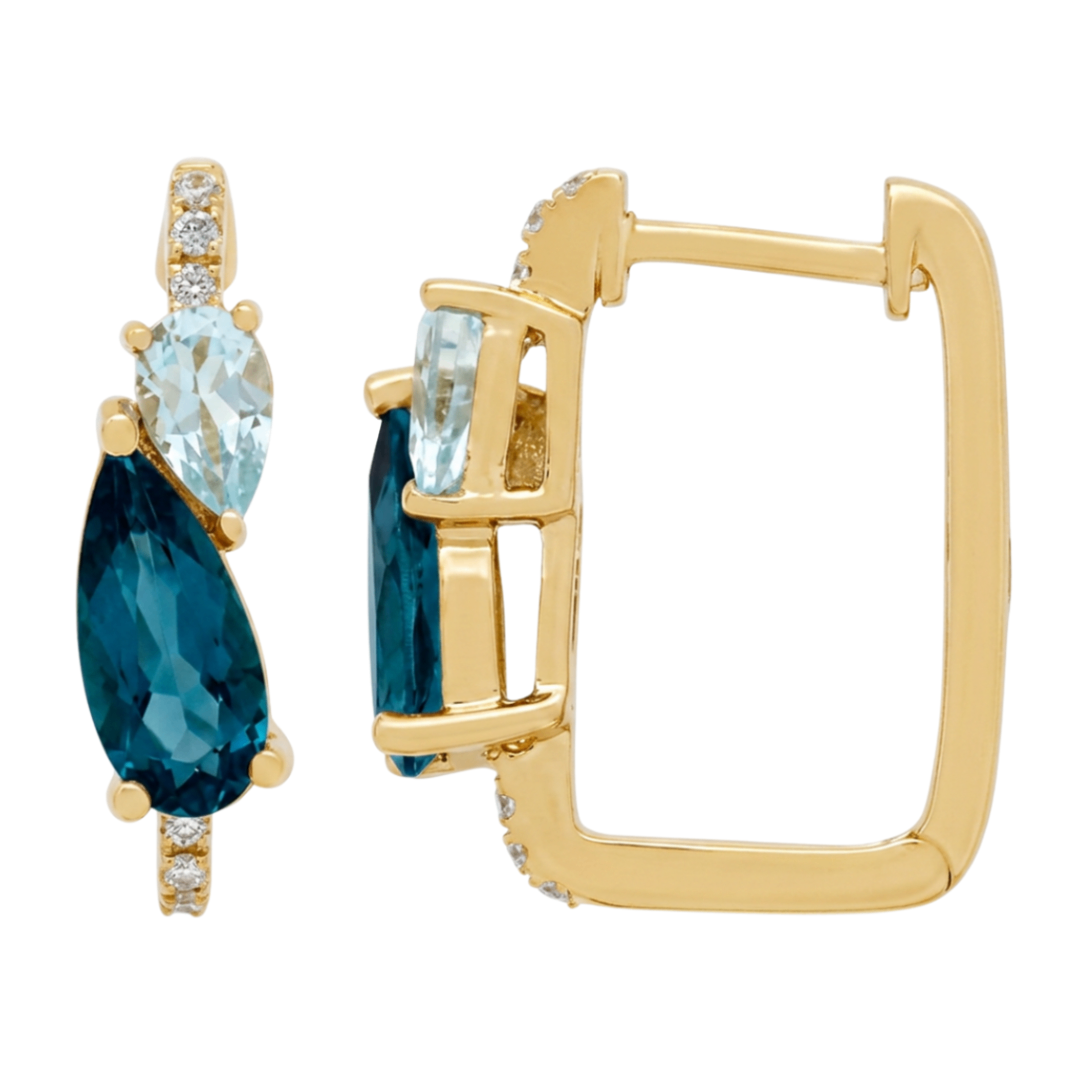 Le Vian Topaz and Diamond Earrings Harris Jeweler Troy, OH