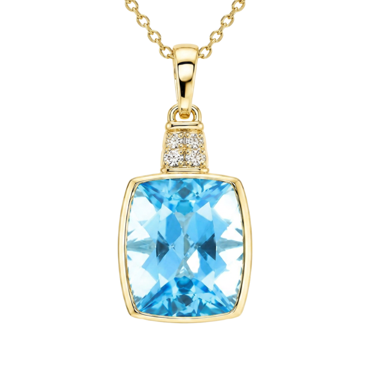 Le Vian Topaz and Diamond Pendant Necklace Harris Jeweler Troy, OH