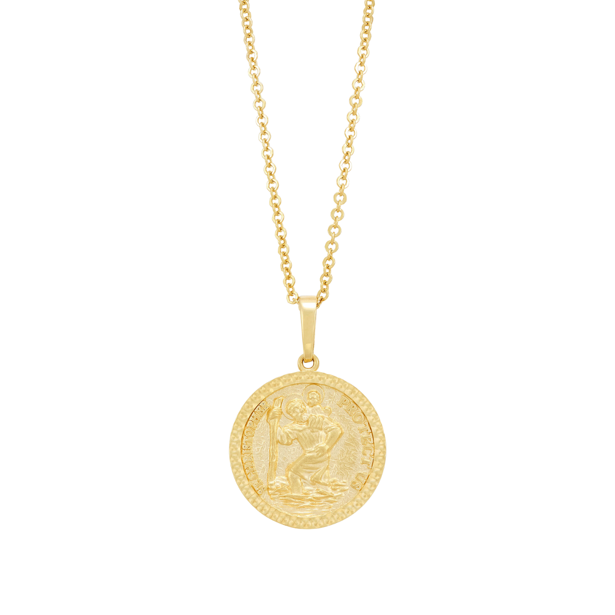 St. Christopher Metal on 22" Chain Harris Jeweler Troy, OH
