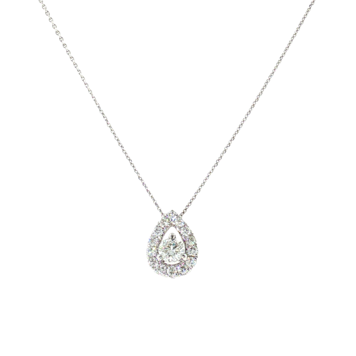 Center of My Universe Pear-Shape Diamond Pendant Harris Jeweler Troy, OH