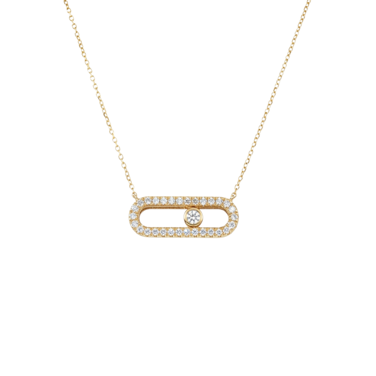Sliding Diamond Necklace Harris Jeweler Troy, OH