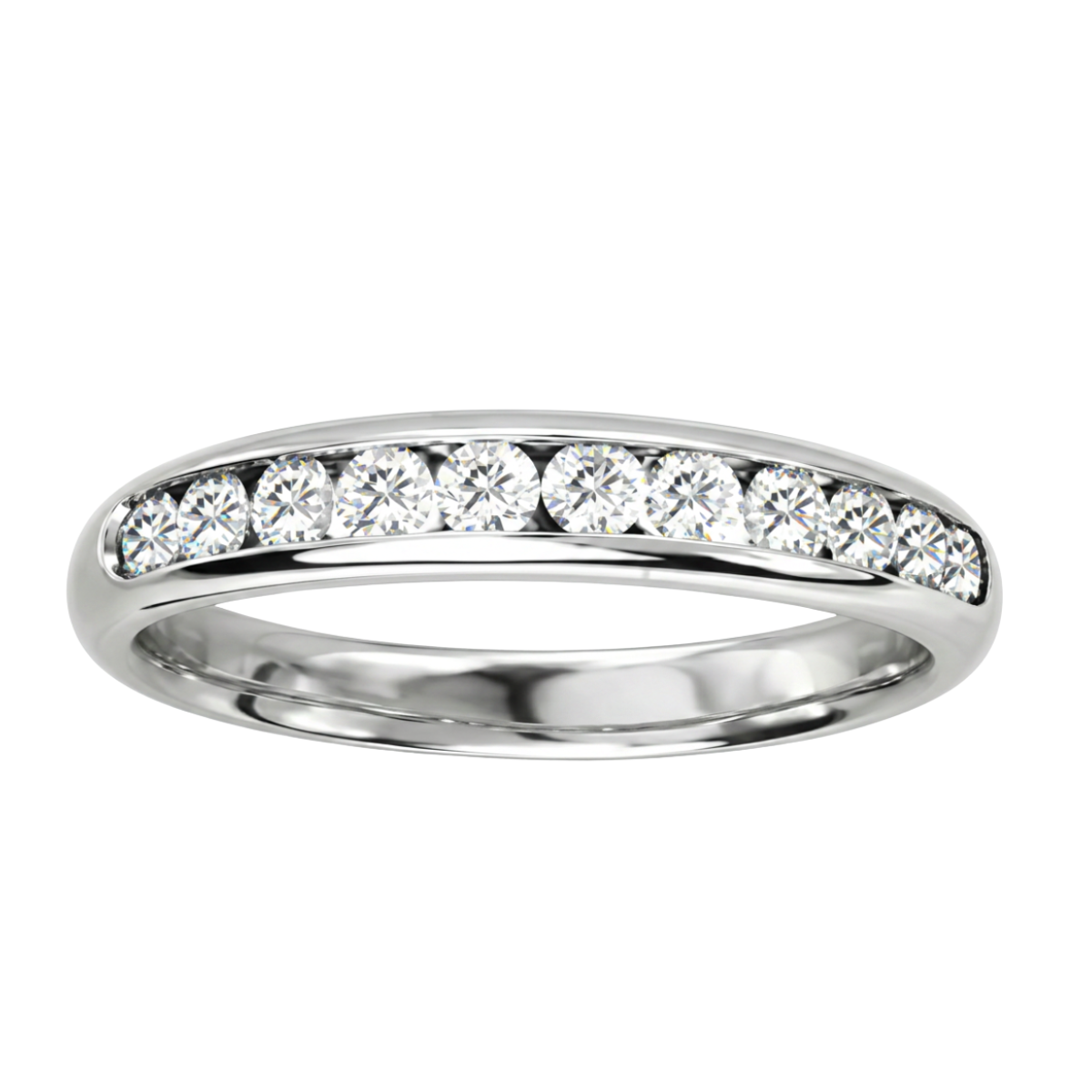 1/2CTW Diamond Channel Set Wedding Band Harris Jeweler Troy, OH