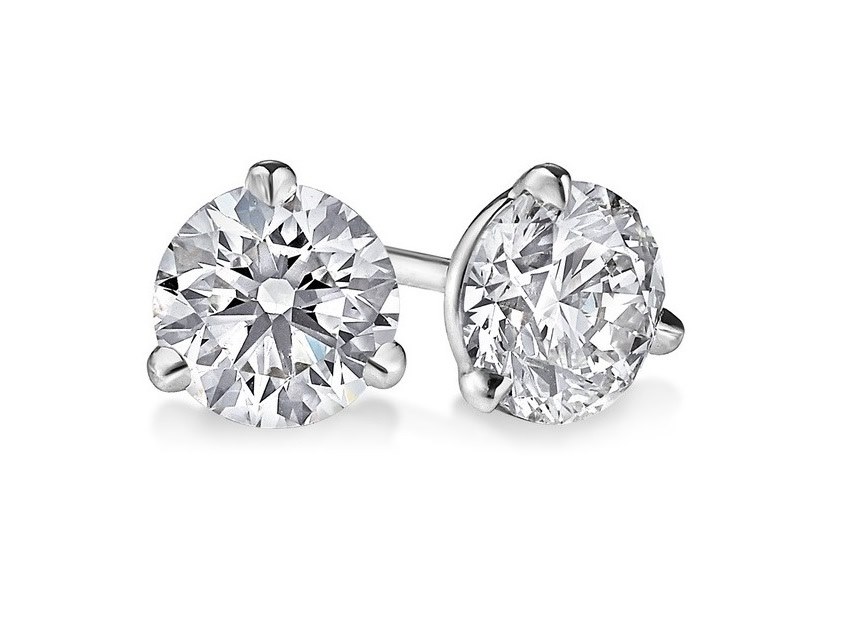1CTW Diamond Stud Earrings Harris Jeweler Troy, OH