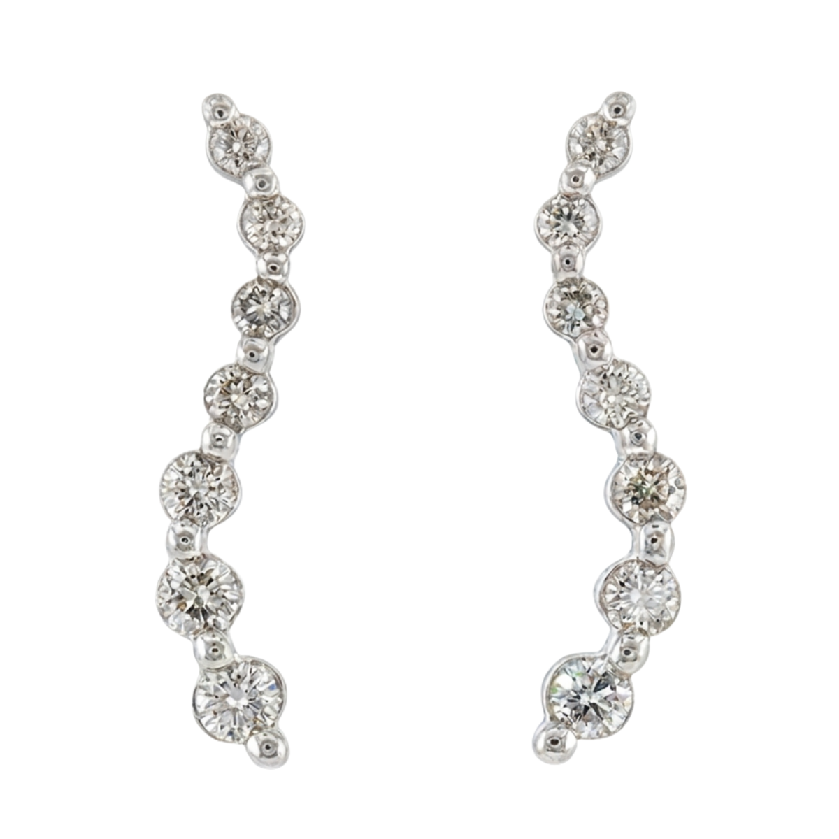 1/2CTW Diamond Journey Estate Earrings Harris Jeweler Troy, OH