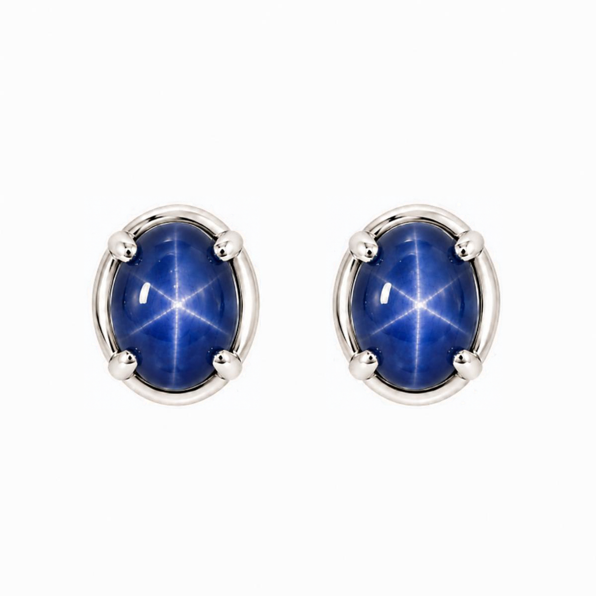 Lindy Star Sapphire Estate Earrings Harris Jeweler Troy, OH