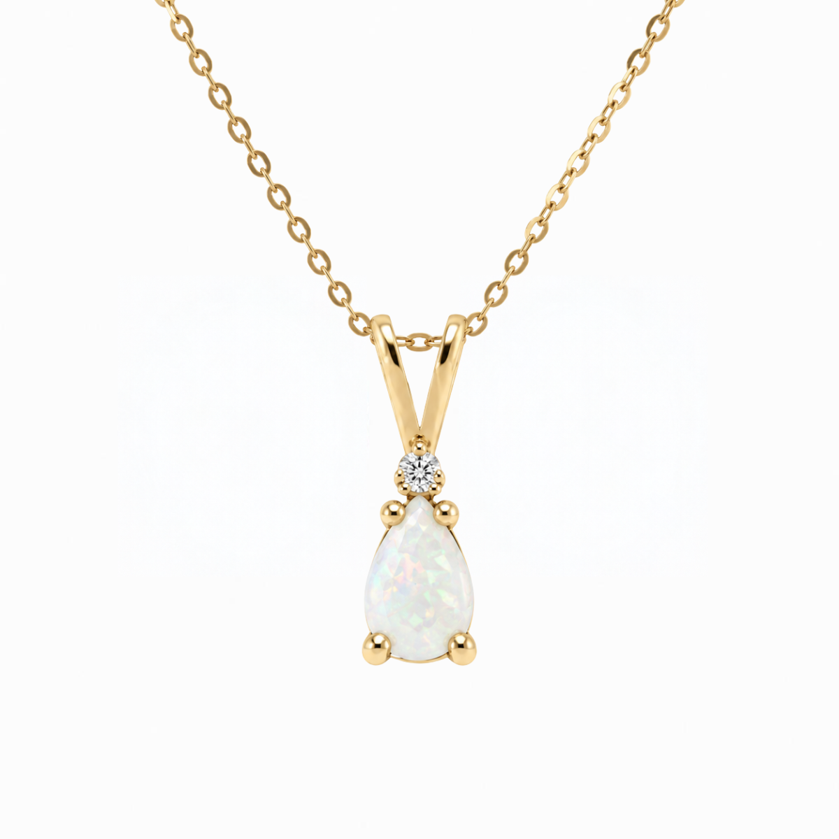 Opal and Diamond Estate Necklace Harris Jeweler Troy, OH