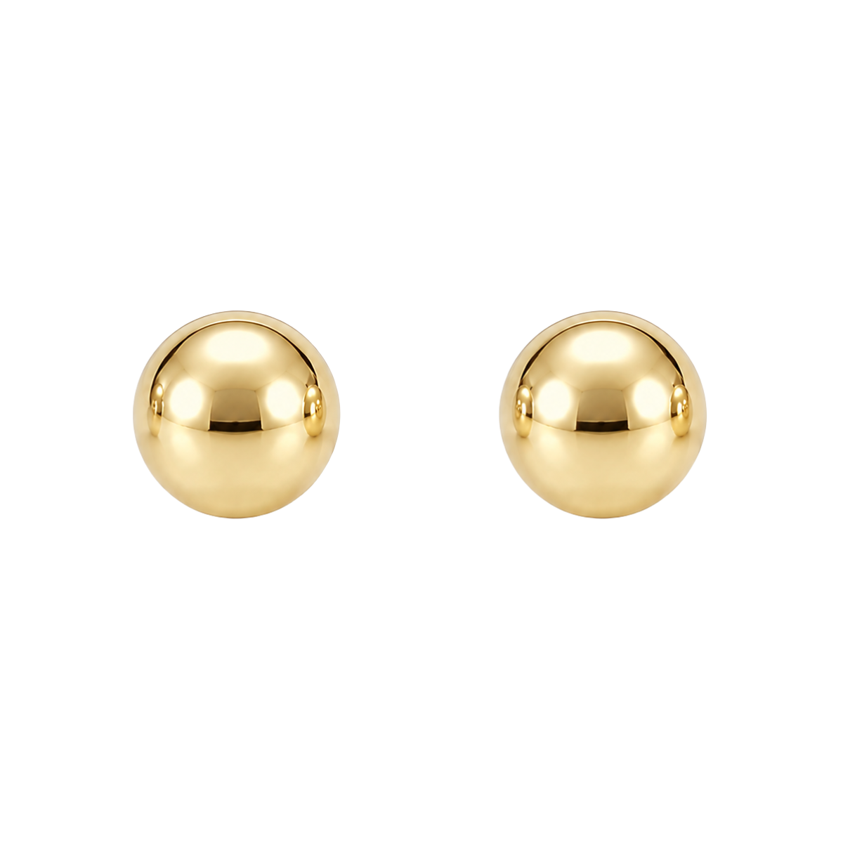 5MM Gold Ball Stud Earrings Harris Jeweler Troy, OH