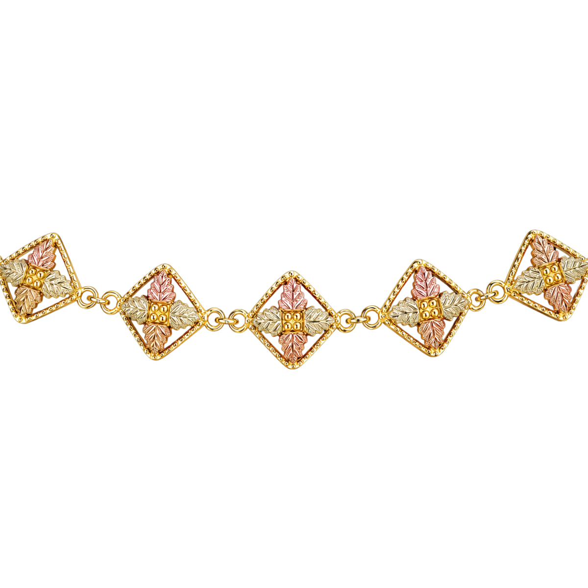 Black Hills Gold Leaf-Style Estate Bracelet Harris Jeweler Troy, OH
