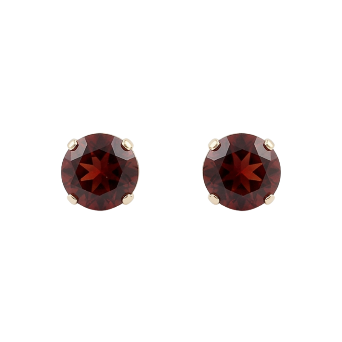 5MM Garnet Estate Stud Earrings Harris Jeweler Troy, OH