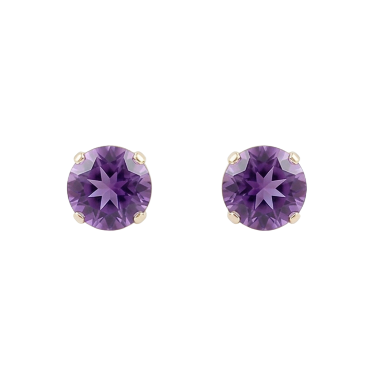 Amethyst Estate Stud Earrings Harris Jeweler Troy, OH