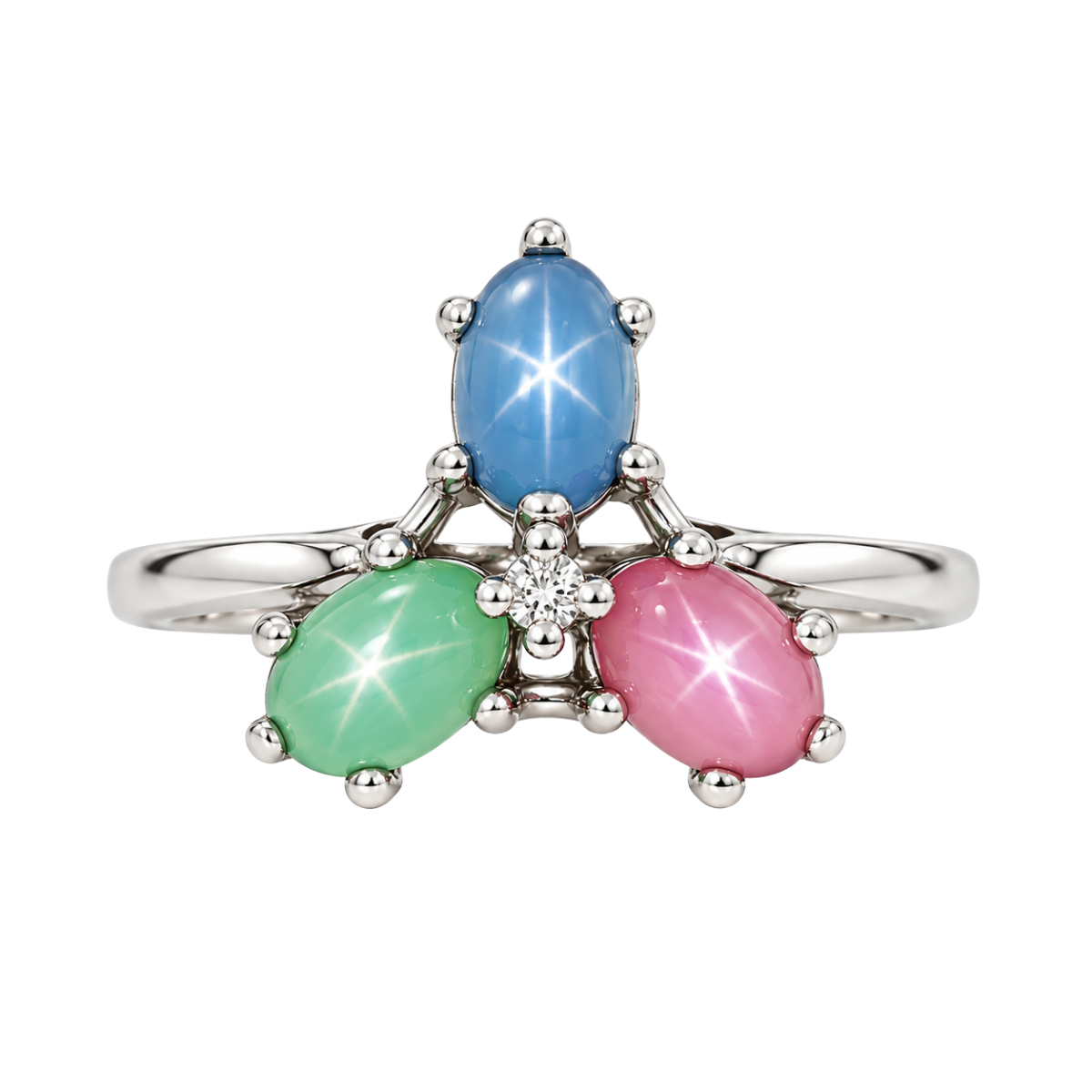 Multi-Color Lindy Star Sapphire Estate Ring Harris Jeweler Troy, OH
