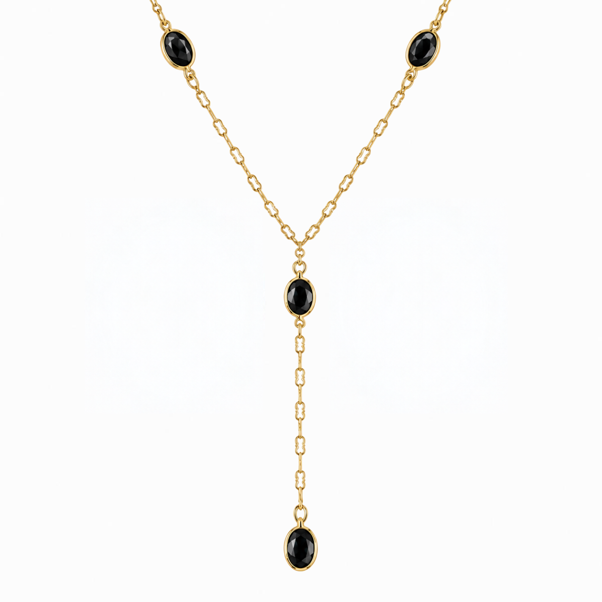 Vintage Blue Sapphire Estate Lariat Necklace Harris Jeweler Troy, OH