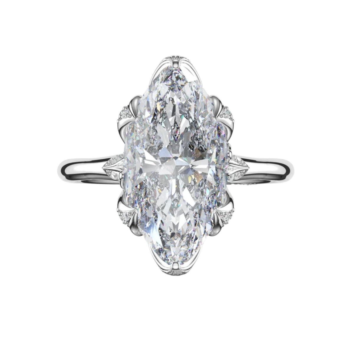 Tacori Petal-Crown Marquise Diamond Semi-Mount Engagement Ring Harris Jeweler Troy, OH