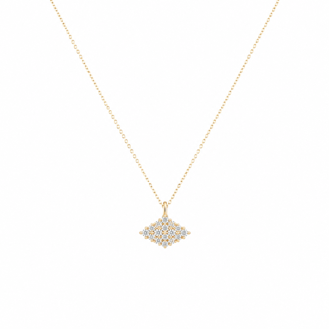 Diamond Kite Shape Estate Pendant Harris Jeweler Troy, OH
