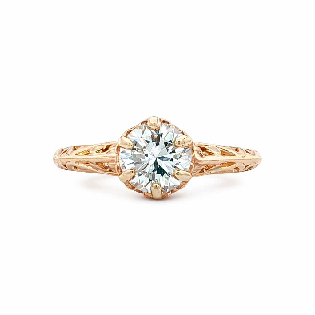 Art Deco Diamond Antique Engagement Ring - Propose Tonight! Harris Jeweler Troy, OH