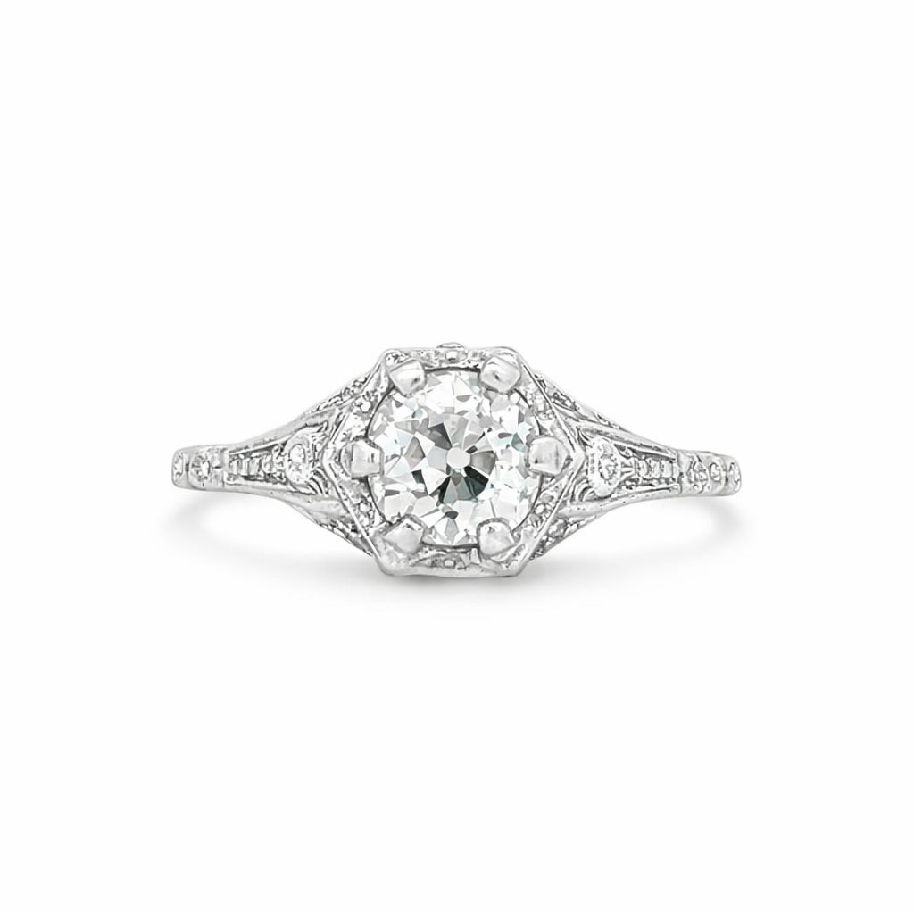 Art Deco Diamond Engagement Ring - Propose Tonight! Harris Jeweler Troy, OH