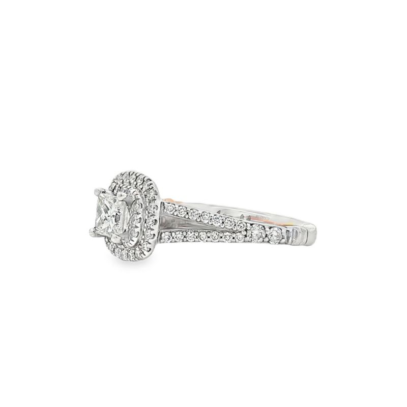 Disney Princess Cut Halo-Style Diamond Engagement Ring - Propose Tonight! Harris Jeweler Troy, OH
