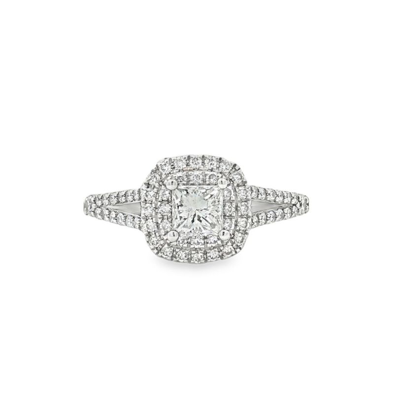 Disney Princess Cut Halo-Style Diamond Engagement Ring - Propose Tonight! Image 2 Harris Jeweler Troy, OH