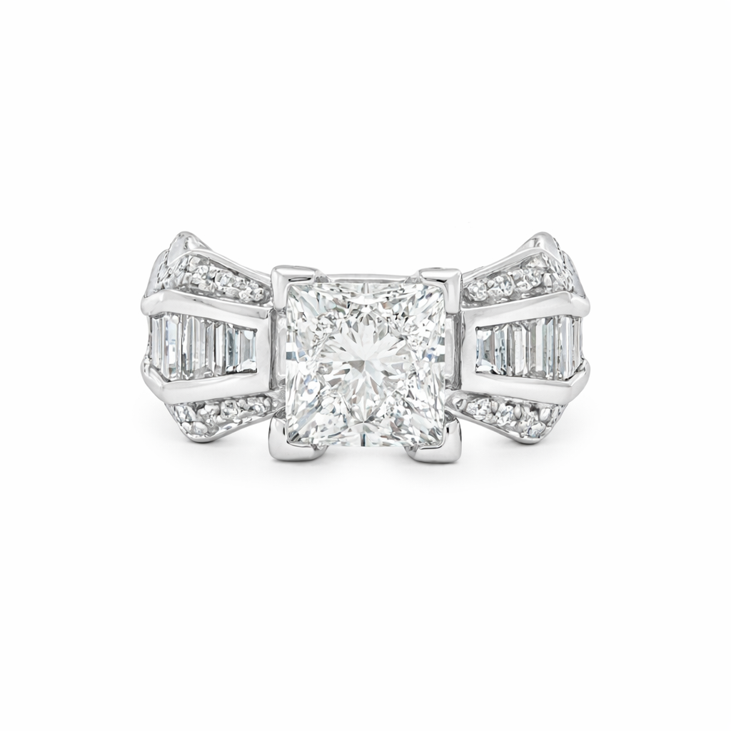 Princess Cut Diamond B.Mor Estate Engagement Ring - Propose Tonight! Harris Jeweler Troy, OH
