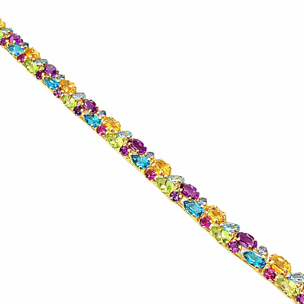 Multi-Gemstone Estate Bracelet Harris Jeweler Troy, OH