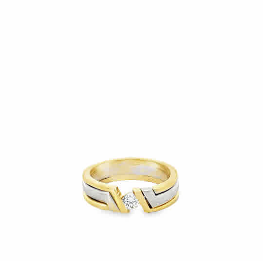 Gents 18K Diamond Estate Ring Harris Jeweler Troy, OH