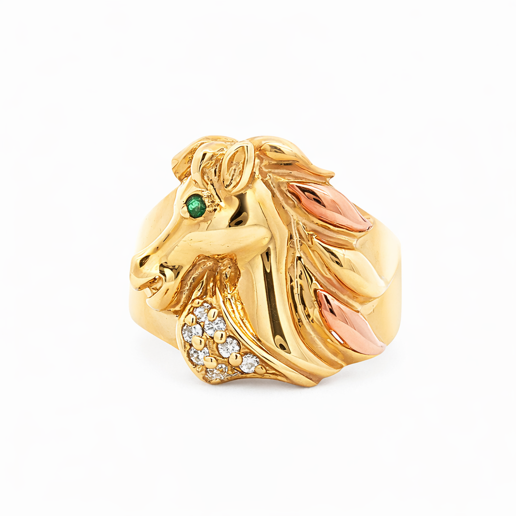 Emerald Estate Horse Ring Harris Jeweler Troy, OH