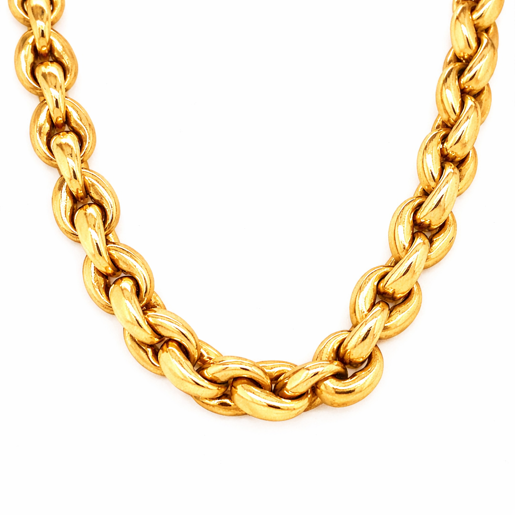 Estate Fancy Link Necklace Harris Jeweler Troy, OH