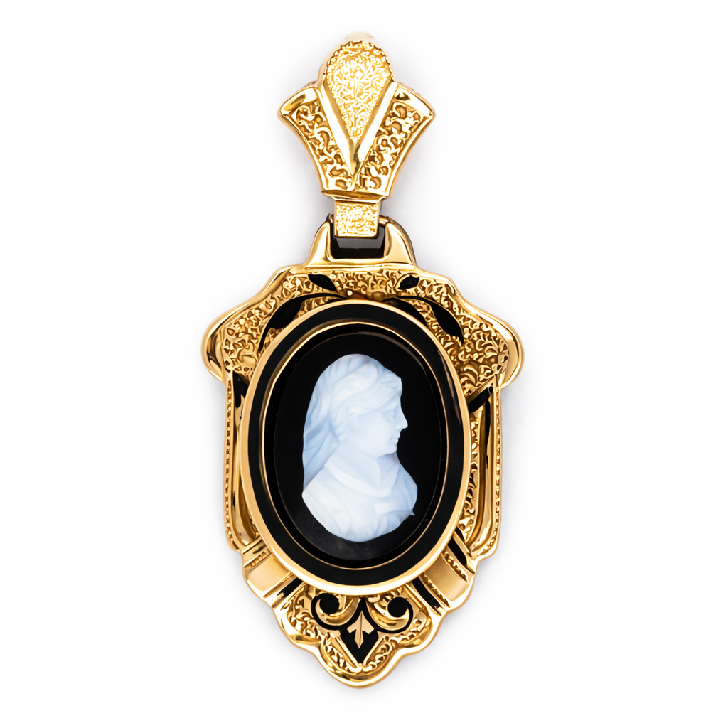 Antique Victorian Cameo Necklace Harris Jeweler Troy, OH