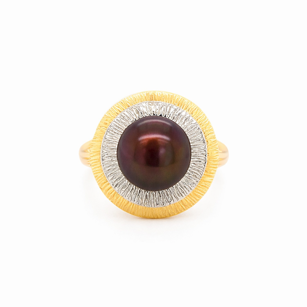 Chocolate Pearl Estate Ring Harris Jeweler Troy, OH