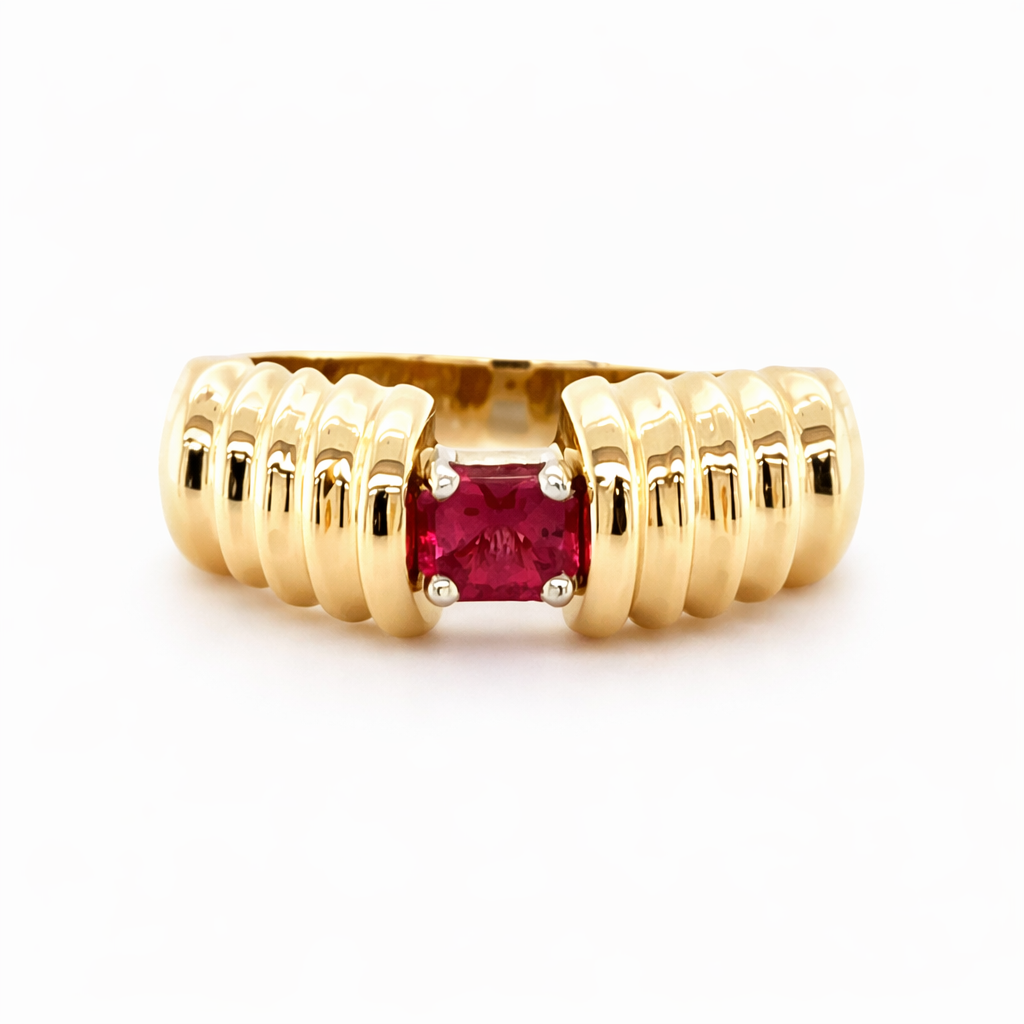 Red Beryl Estate Ring Harris Jeweler Troy, OH