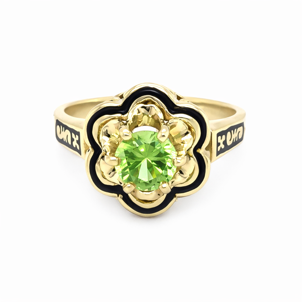 Victorian Peridot Estate Ring Harris Jeweler Troy, OH