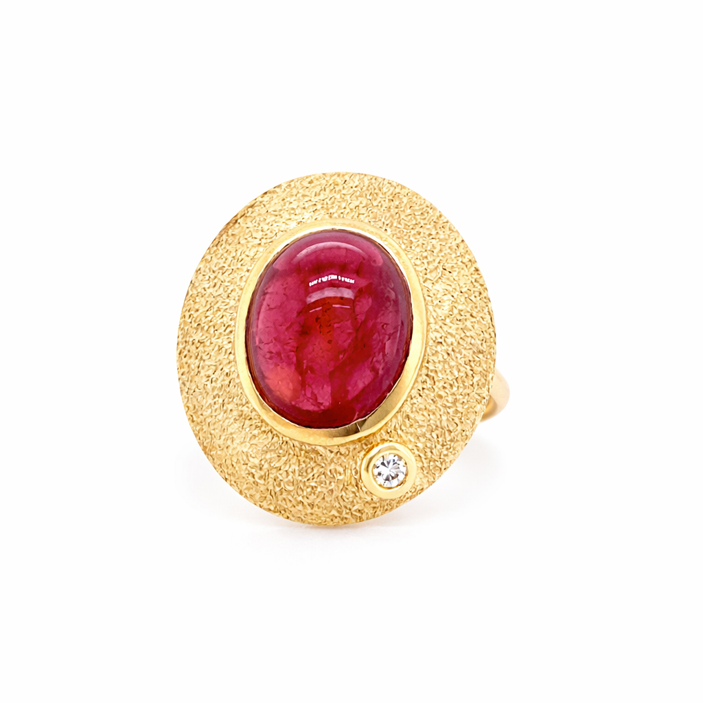 Custom Retro Tourmaline Estate Ring Harris Jeweler Troy, OH
