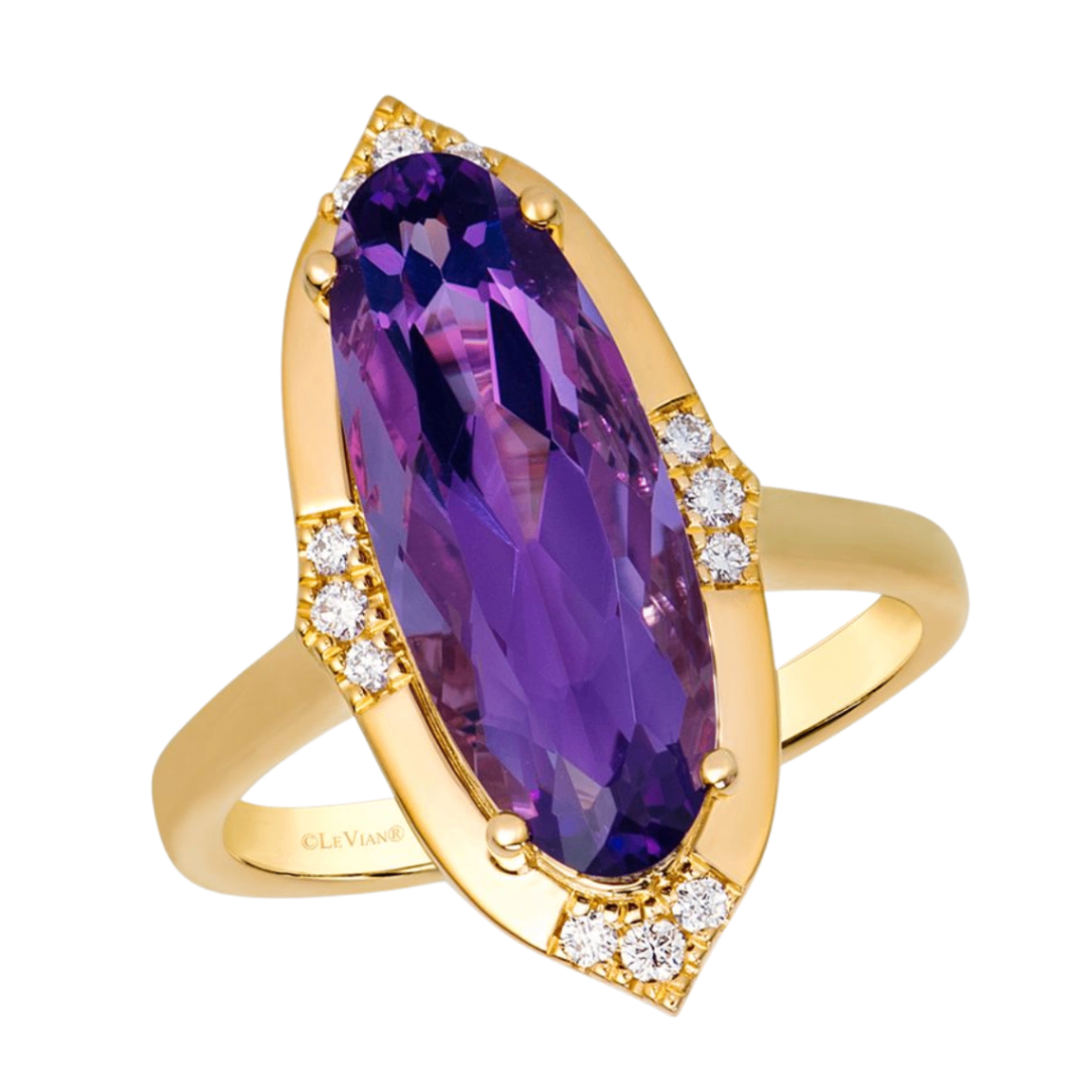 Le Vian Amethyst and Diamond Ring Harris Jeweler Troy, OH
