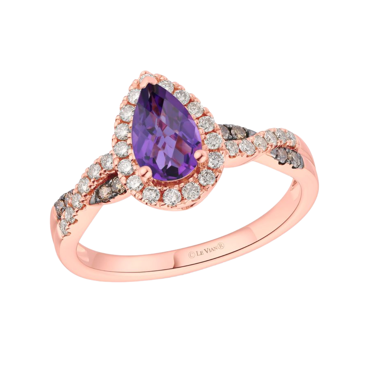 Le Vian Amethyst and Diamond Ring Harris Jeweler Troy, OH