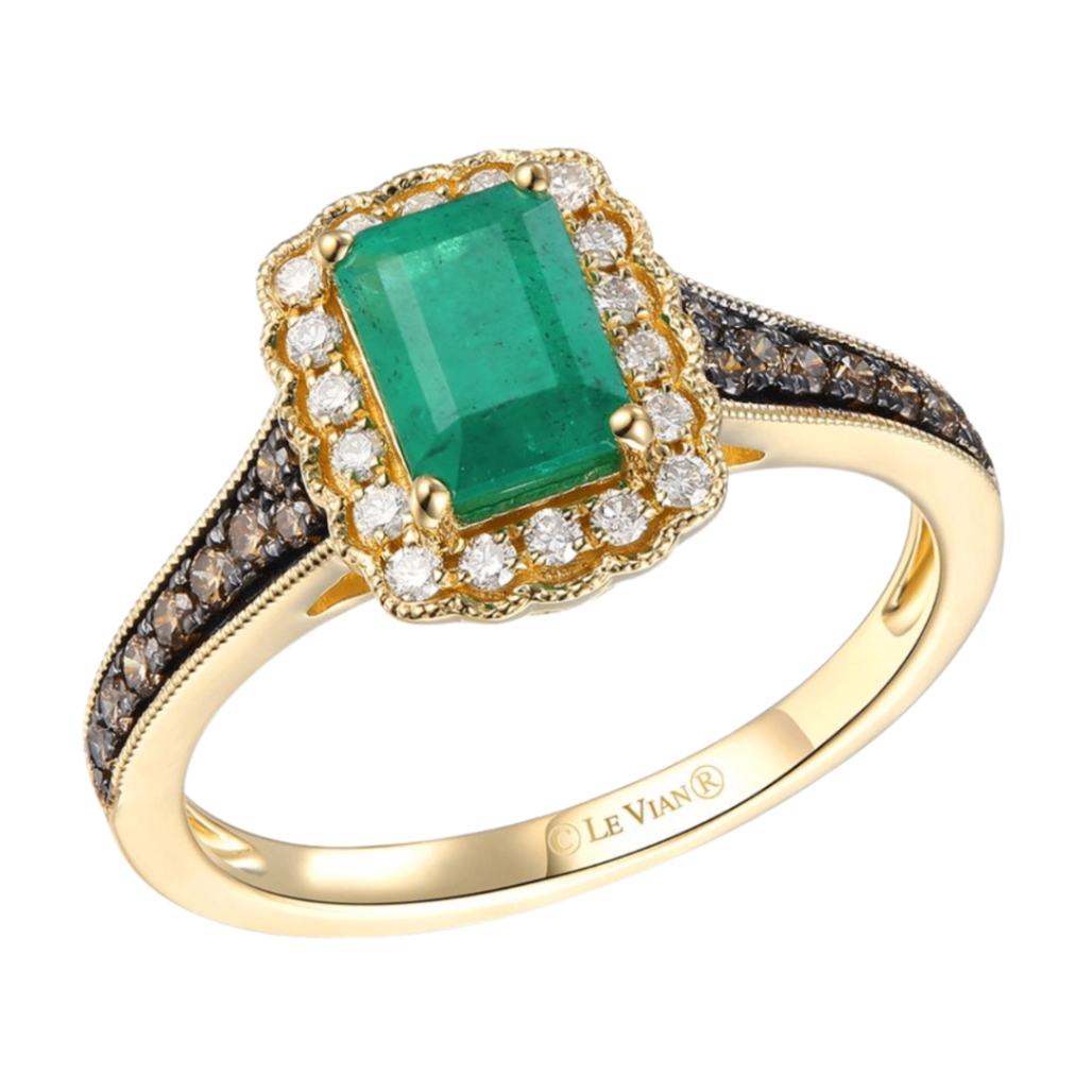 Le Vian Emerald and Diamond Ring Harris Jeweler Troy, OH
