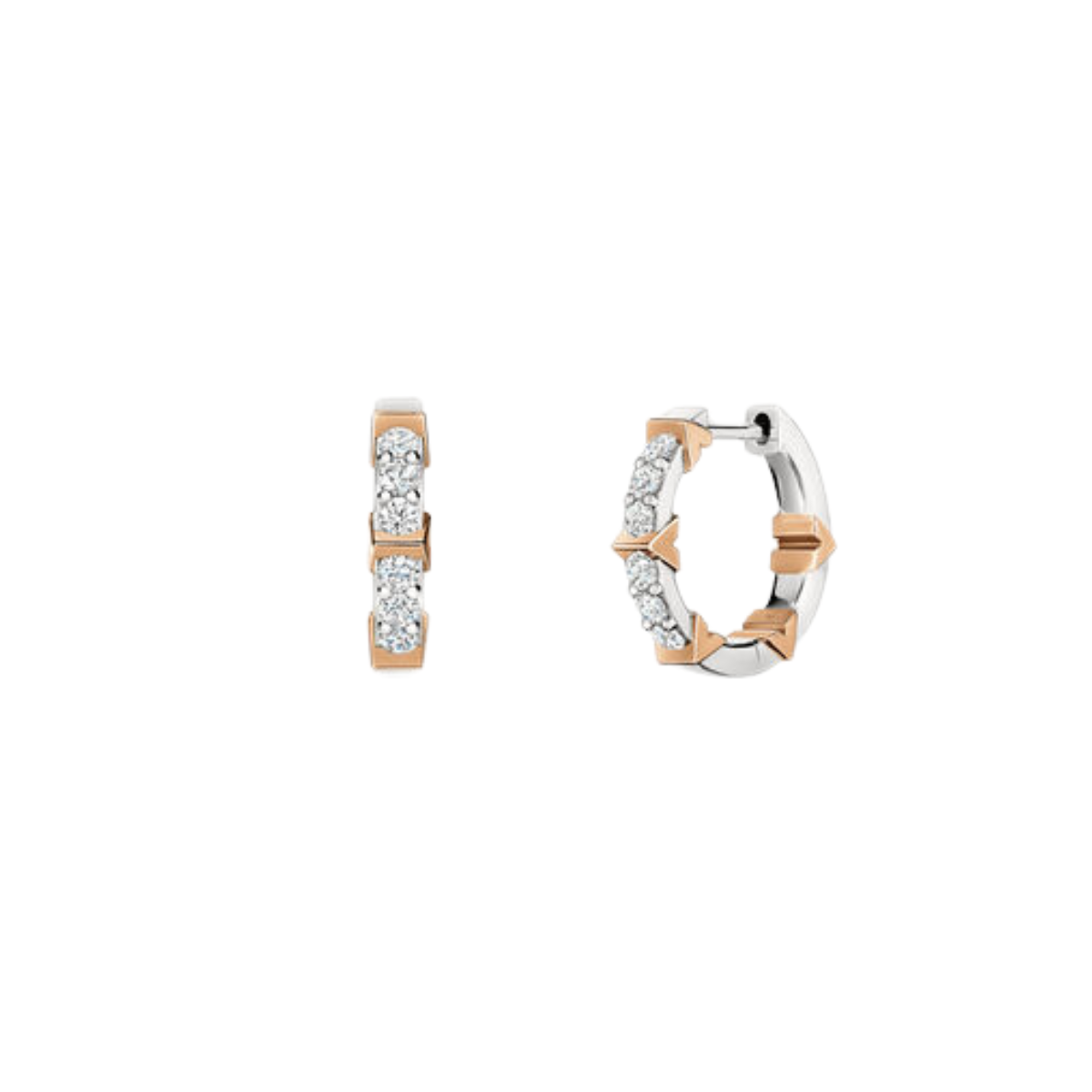 Hearts on Fire Copley Diamond Pav&eacute; Small Hoop Earrings Harris Jeweler Troy, OH