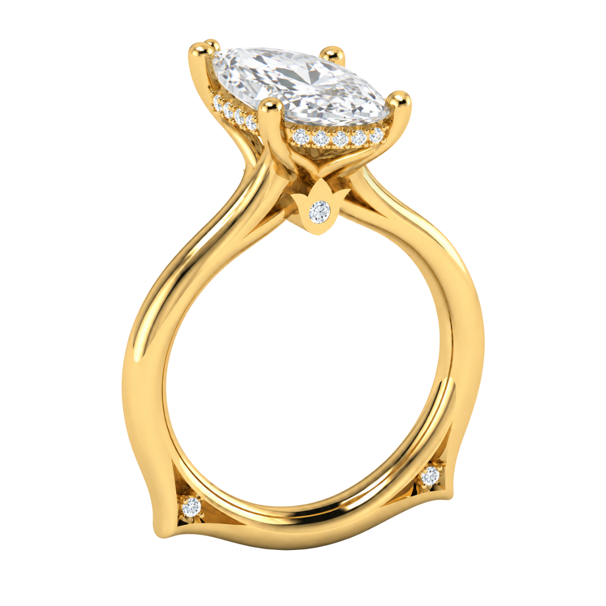 Verragio Marquise Diamond Vanguard Collection Solitaire Semi-Mount Engagement Ring Harris Jeweler Troy, OH