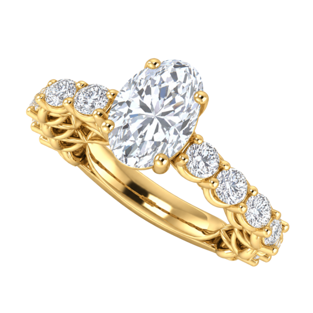 Verragio Lumino Collection Oval Diamond Semi-Mount Engagement Ring Harris Jeweler Troy, OH