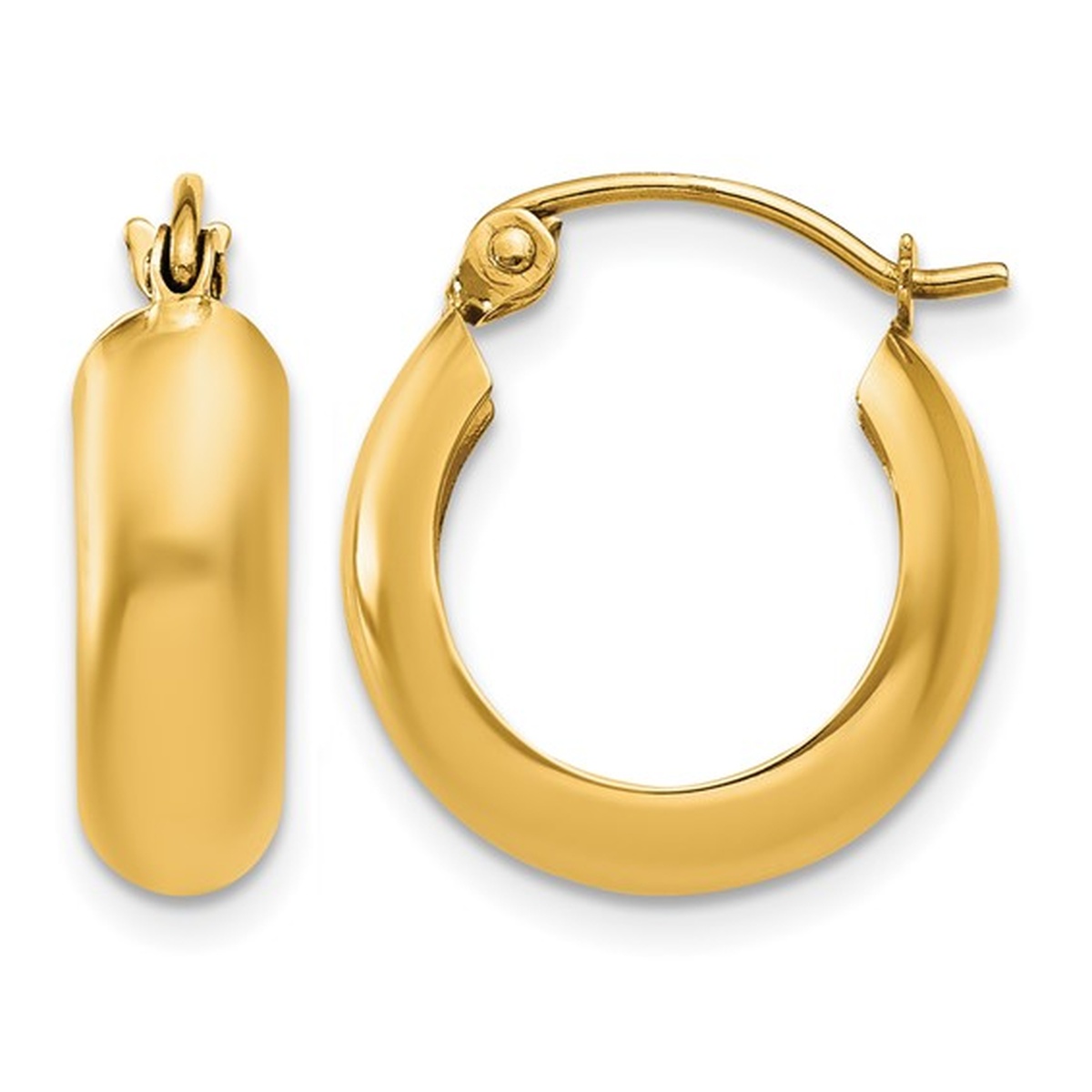 16mm Gold Hoop Earrings Harris Jeweler Troy, OH