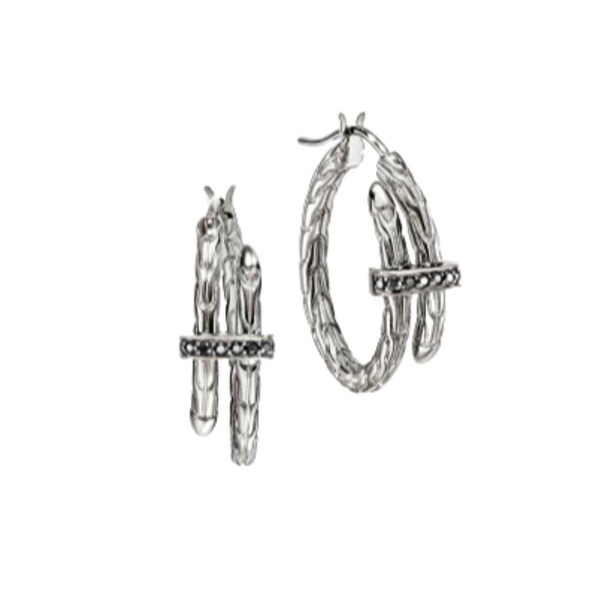 John Hardy Black Sapphire Earrings Harris Jeweler Troy, OH