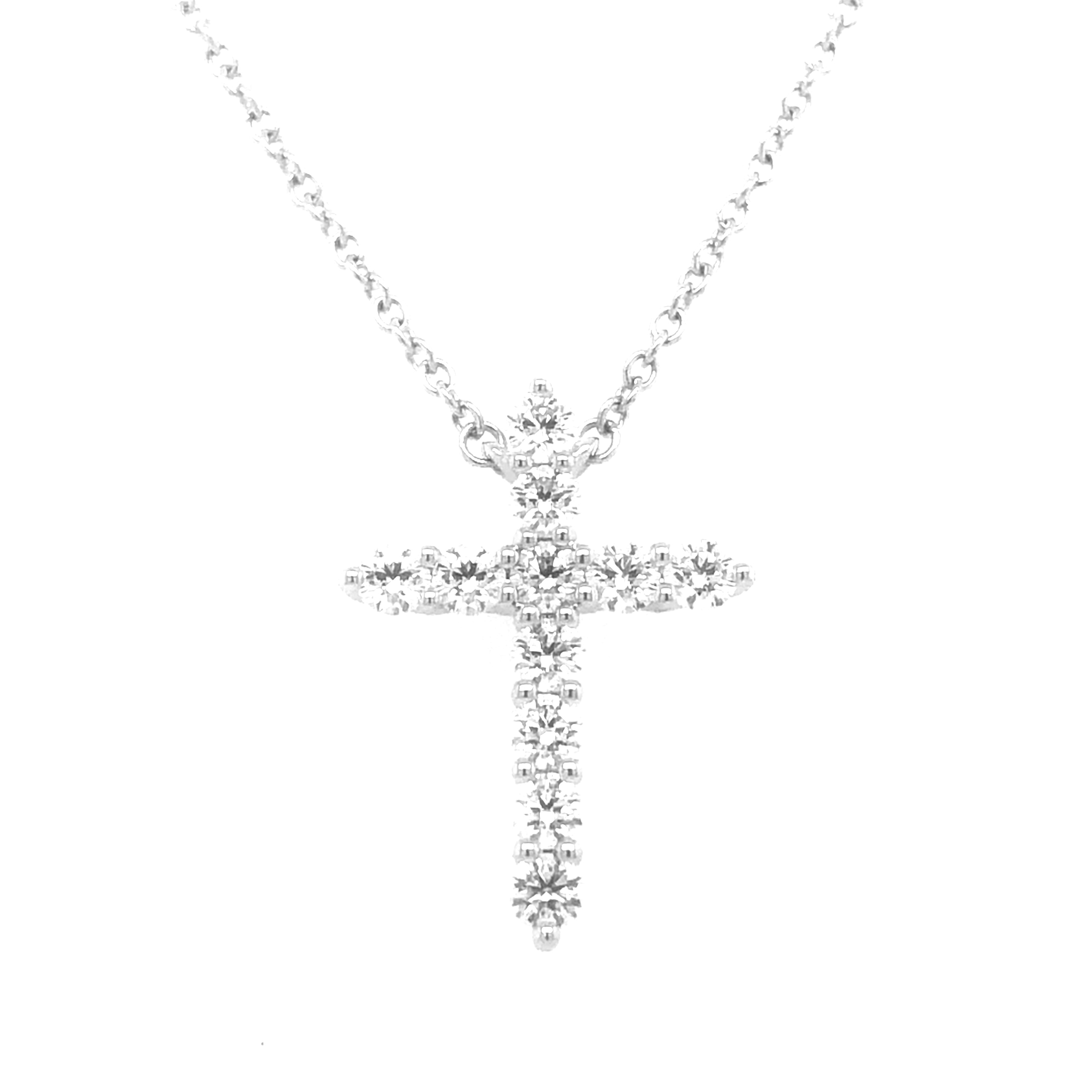 Hearts on Fire Diamond Signature Small Cross Pendant Harris Jeweler Troy, OH