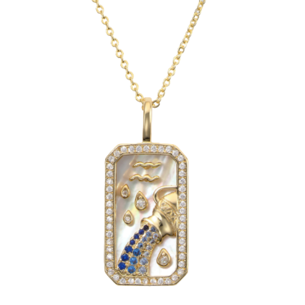 Melinda Maria Aquarius Amulet Necklace Harris Jeweler Troy, OH