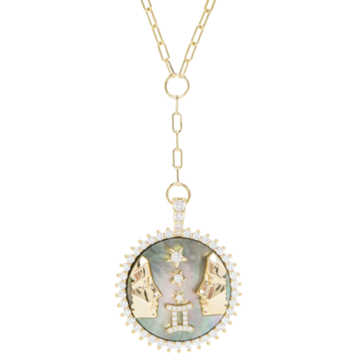 Melinda Maria Gemini Medallion Necklace Harris Jeweler Troy, OH