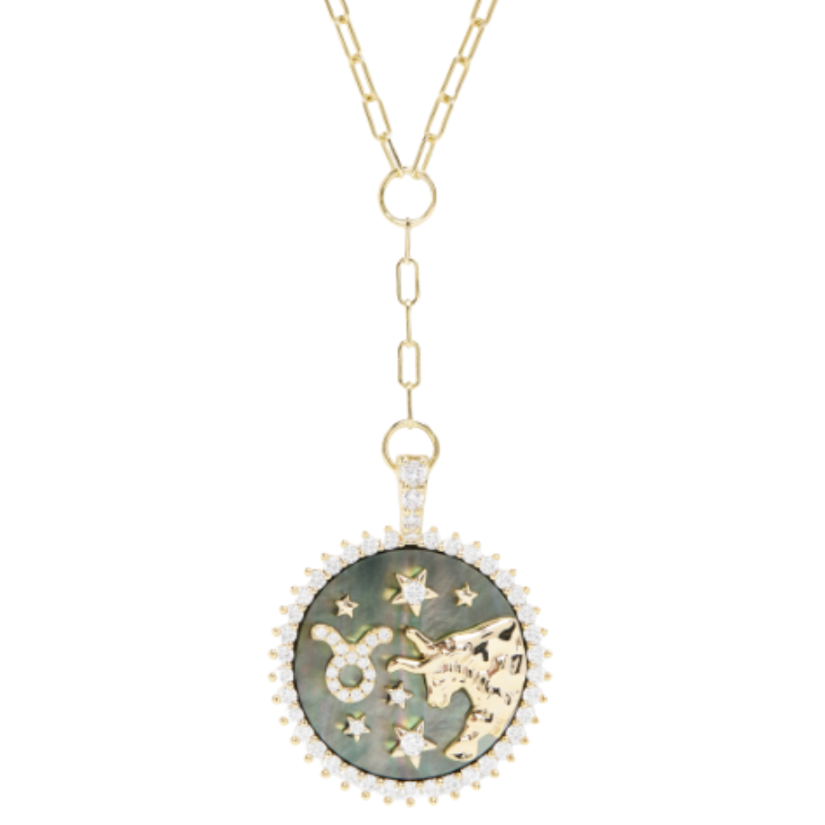 Melinda Maria Taurus Medallion Necklace Harris Jeweler Troy, OH