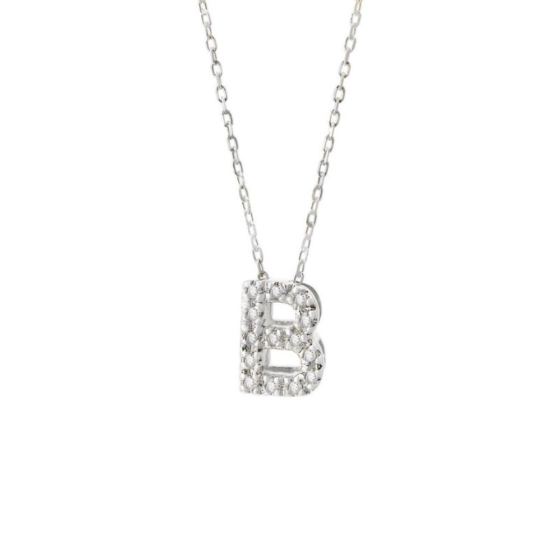Letter "B" Diamond Initial Pendant - Available in All Initials Harris Jeweler Troy, OH